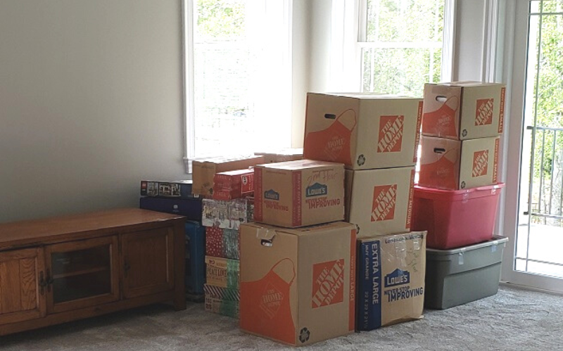 prepping boxes for local move in myrtle beach sc